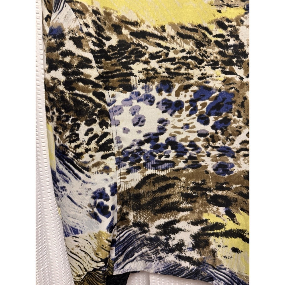 Chico's Women's Open Front Cardigan Blazer Animal Print Beads Sequin Size 3 - Picture 13 of 15